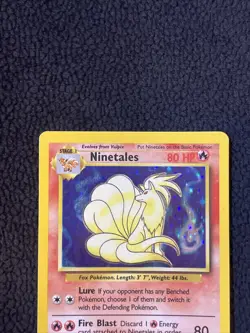 Pokemon TCG Ninetales Base Set 12/102 Holo Unlimited Holo Rare - Image 3