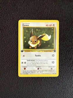 Pokemon Team Rocket 1st Edition Common Dark Eevee #55 - Image 1