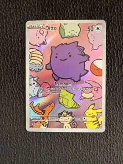 After Skool Hobby Ditto Gengar Holo Pokemon Generation One Fan Art #44 - Image 1
