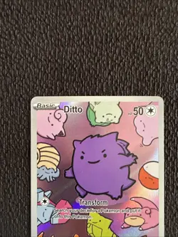After Skool Hobby Ditto Gengar Holo Pokemon Generation One Fan Art #44 - Image 2