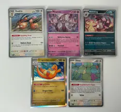 Pokemon 151 Holo Lot - 5 Cards - Ditto, Dragonite, Mewtwo, Nidoking, Dodrio - Image 1