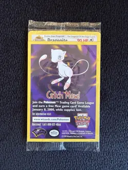 Vintage Pokemon Dragonite # 5 Black Star Promo WB Movie WOTC Pokemon Card Sealed - Image 1