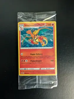 POKEMON SPECIAL DELIVERY CHARIZARD SWSH075 Sword & Shield Black Star Promo Seal - Image 1