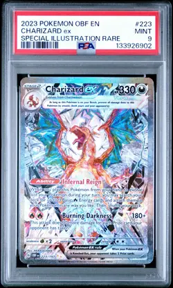 133926902 Charizard ex 2023 Pokemon SV Obsidian Flames - OBF EN #223 PSA 9 - Image 1