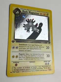 2000 WOTC POKEMON TEAM ROCKET 1ST EDITION DARK MAGNETON 11/82 HOLO RARE NM - Image 4
