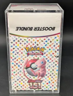 Pokemon 151 SV3.5 Booster Bundle Display Factory Sealed Case W/Acrylic Case - Image 1