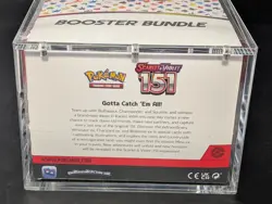Pokemon 151 SV3.5 Booster Bundle Display Factory Sealed Case W/Acrylic Case - Image 3