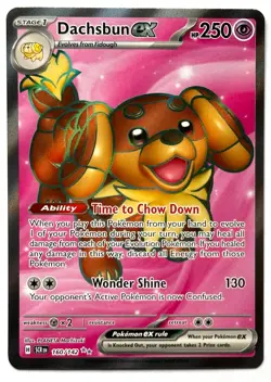 Dachsbun ex 160/142 - Pokemon TCG - Stellar Crown Ultra Rare Holo - Image 1