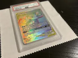 PSA 10 BLASTOISE & PIPLUP GX 253 COSMIC ECLIPSE RAINBOW RARE SUN & MOON POKEMON - Image 4