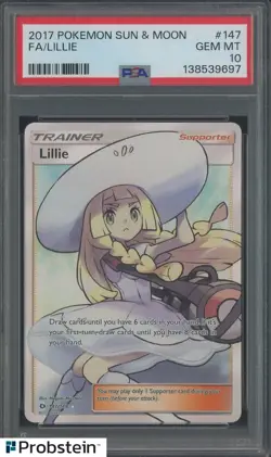 2017 Pokemon Sun & Moon #147 FA/ Lillie PSA 10 GEM MINT - Image 1