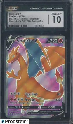 2020 Pokemon Black Star Promos SWSH050 Elite Trainer Box Charizard V CGC 10 - Image 1
