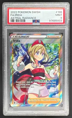 97685933 Irida 2022 Pokemon Sword & Shield Astral Radiance #186/189 PSA 9 - Image 1
