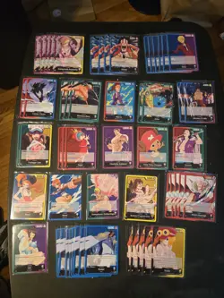 One Piece Tcg OP3 OP4 OP8 OP9 OP10 OP11 OP12 / Leader lot Of 56 Luffy Zoro Nami - Image 1
