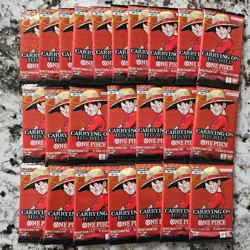 Lot of (24) One Piece English OP-13 Carrying on His Will Booster Packs Sealed - Image 1