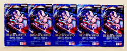 One Piece OP-14 Sleeved Booster Packs Lot of (5) Blister Packs Sealed Rare 🔥 - Image 1