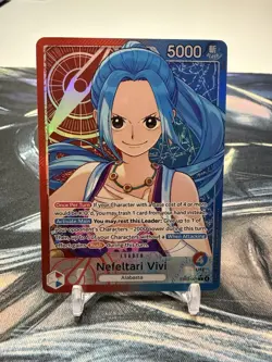 One Piece English EB03-001 Nefeltari Vivi (L) Leader Alt Art Heroines Edition NM - Image 1