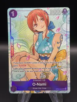 O-Nami OP05-062 SR Full Art Promo One Piece Illustration Box Vol. 1 NM - Image 1