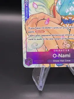 O-Nami OP05-062 SR Full Art Promo One Piece Illustration Box Vol. 1 NM - Image 3