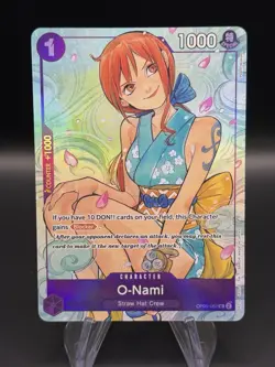 O-Nami OP05-062 SR Full Art Promo One Piece Illustration Box Vol. 1 NM - Image 1