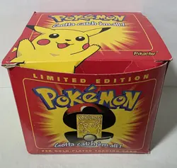 Pokemon 23k Gold Plated Pikachu Trading Card Burger King 1999 - Image 2