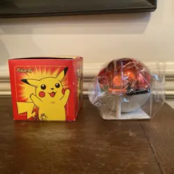 1999 Pokemon 23k Gold Plated Pikachu Card Burger King Ball Factory Sealed w Box - Image 5