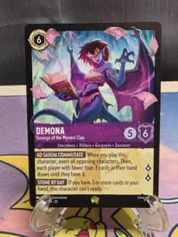 Disney Lorcana TCG Demona-Scourge of the Wyvern Clan Regular Character Card - Image 1
