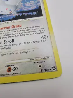 Pokemon TCG Togekiss Non-Holo Rare Card 11/106 D&P Great Encounters - Image 5