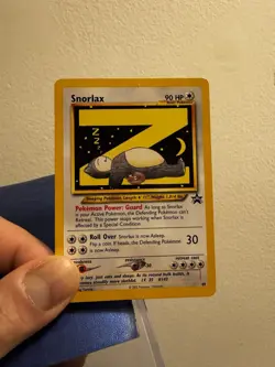 Pokemon TCG Snorlax 49 Black Star Promo Card 2002 LP - Image 2