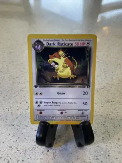 1st Edition Team Rocket Dark Raticate 51/82 Pokemon Card LP - Image 1