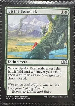 Up the Beanstalk Wilds of Eldraine Regular Mtg Magic The Gathering - Image 1