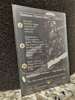 Final Fantasy MTG - Summon: Primal Odin (Borderless) Rare Non-Foil (Near Mint) - Image 4