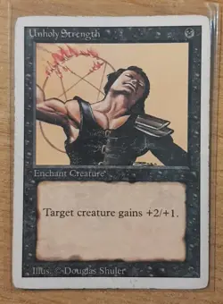 1994 MAGIC THE GATHERING REVISED EDITION UNHOLY STRENGTH TD25 - Image 1