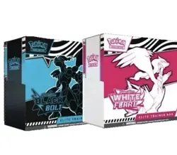 Pokemon Black Bolt & White Flare Elite Trainer Box ETB Set of 2 - Ships 7/22 - Image 1