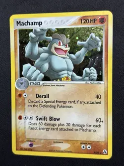 Pokemon Machamp 9/92 EX Legend Maker Holo Rare 120HP English Nintendo TCG - Image 1