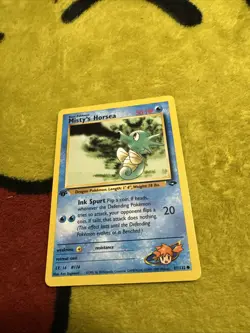 Pokemon 1st Edition Gym Challenge Misty’s Horsea 87/132 NM/M - Image 1