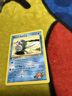 Pokemon 1st Edition Gym Heroes Misty’s Poliwag 87/132 NM - Image 1