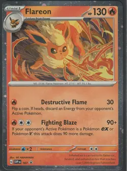 Flareon Vaporeon Jolteon SVP 167 168 169 Pokemon Black Star Promo Cosmos Holo - Image 2