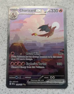 Pokemon Charizard EX 199/165 Scarlet & Violet 151 Special Illustration Rare 2023 - Image 1