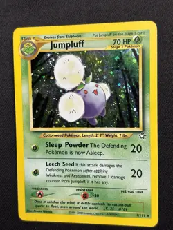 Pokemon Jumpluff 7/111 Neo Genesis Holo Rare 1st Edition 70HP English TCG - Image 1
