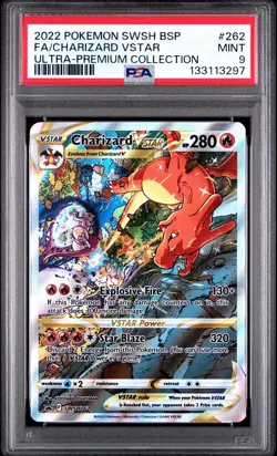 Pokemon TCG Charizard VSTAR SWSH262 PSA 9 - Image 1