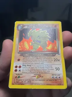 Dark Tyranitar 11/105 Neo Destiny Pokemon TCG Holo Rare WOTC Moderate Play MP - Image 2