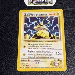 Lt. Surge's Electabuzz - 6/132 - Pokemon Gym Heroes Unlimited Holo Rare WOTC MP - Image 1