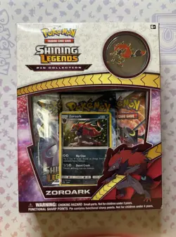 Pokemon TCG Shining Legends Pin Collection Box Zoroark - Brand New - Image 1