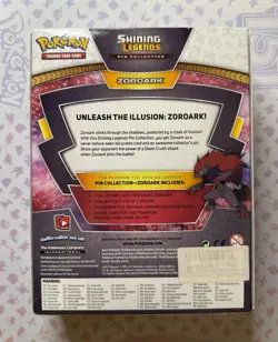 Pokemon TCG Shining Legends Pin Collection Box Zoroark - Brand New - Image 2