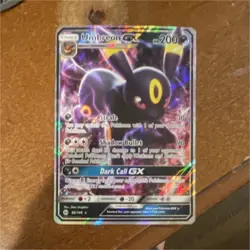 Pokemon Umbreon GX 80/149 SM Base Set Ultra Rare Holo 200HP 2017 - Image 1