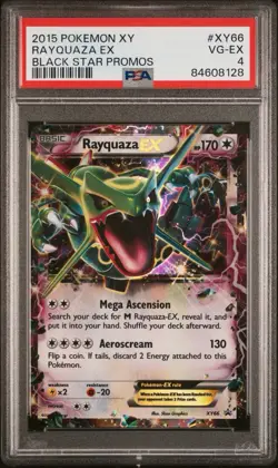 2015 POKEMON XY BLACK STAR PROMOS RAYQUAZA EX XY66 PSA 4 - Image 1