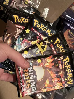 x4 Pokemon Shining Fates NEW sealed booster packs unweighted | cover artwork set - Image 1