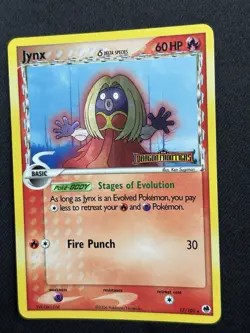 Pokemon Jynx (Delta Species) 17/101 Dragon Frontiers Reverse Holo Rare 60HP Eng… - Image 1
