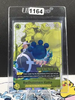 Bartholomew Kuma RARE WINNER CHAMPIONSHIP ALT ART OP09-108 ONE PIECE (1164) - Image 1