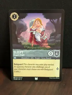 Lorcana NM Shimmering Skies Uncommon Sleepy Sluggish Knight 177/204 - Image 1